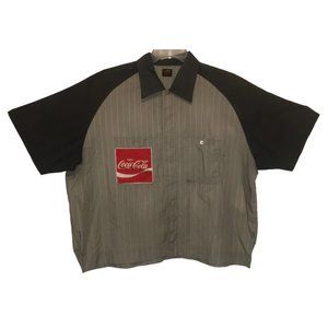 Vtg Coca Cola Driver Uniform Shirt Short Sleeve LEE 18-18.5